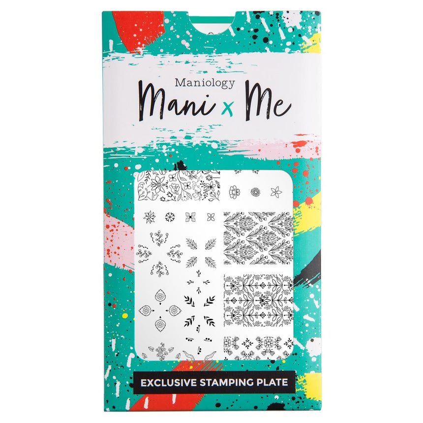 Floral Kaleidoscope: Petal Prism (MXM074) - Nail Stamping Plate