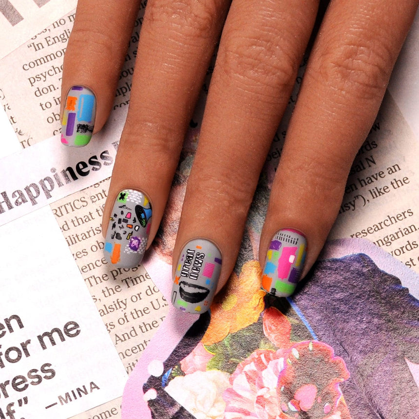 Maximalist: Deco Collision (MXM096) - Nail Stamping Plate