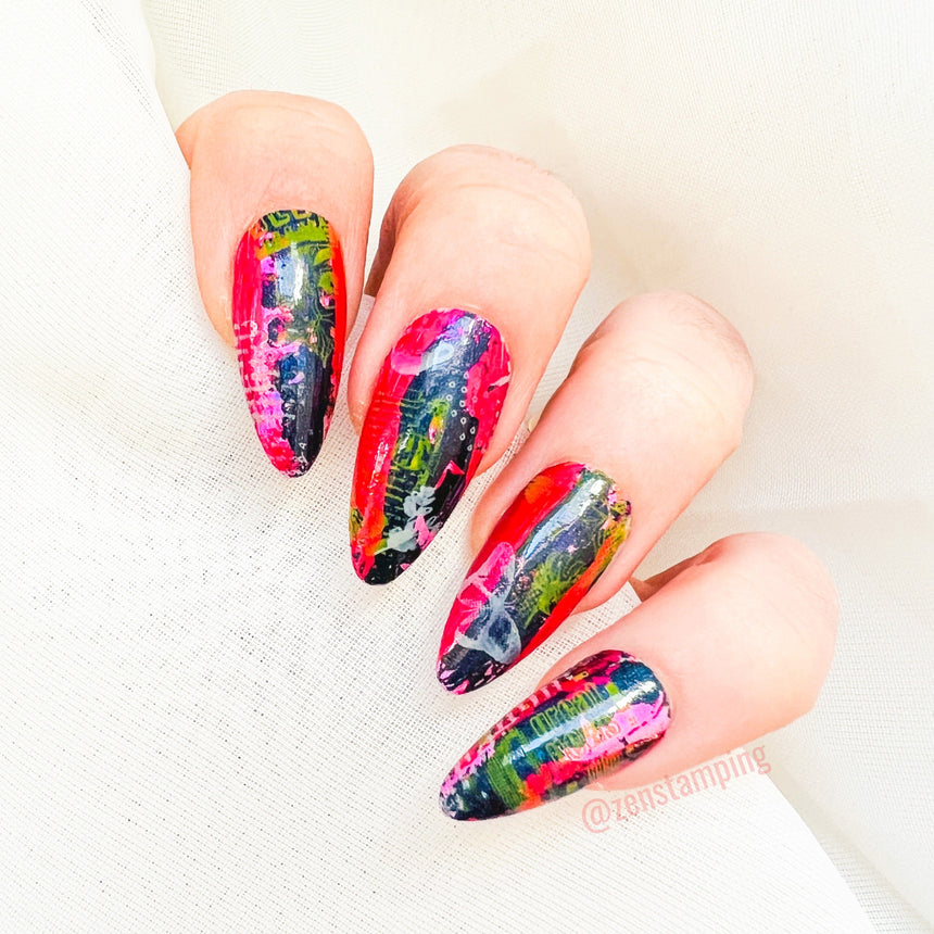 Maximalist: Deco Collision (MXM096) - Nail Stamping Plate