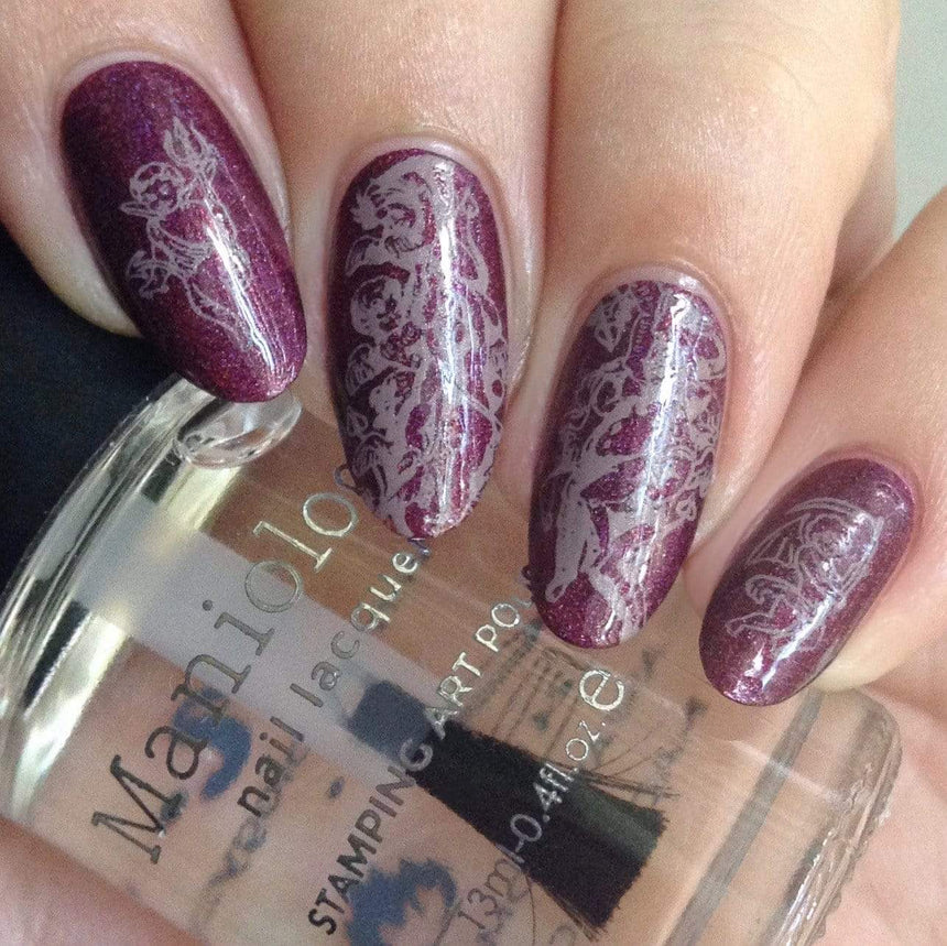 Devils & Angels: Thorns of Roses (MXM047) - Nail Stamping Plate