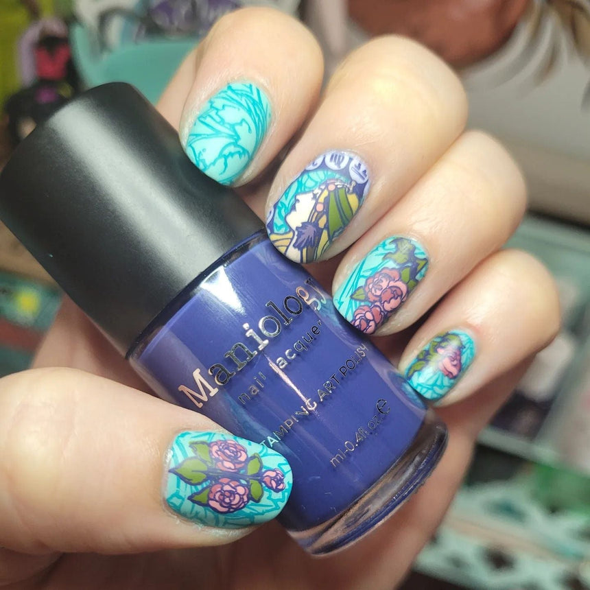 Art Nouveau: Floral Muse (MXM071) - Nail Stamping Plate