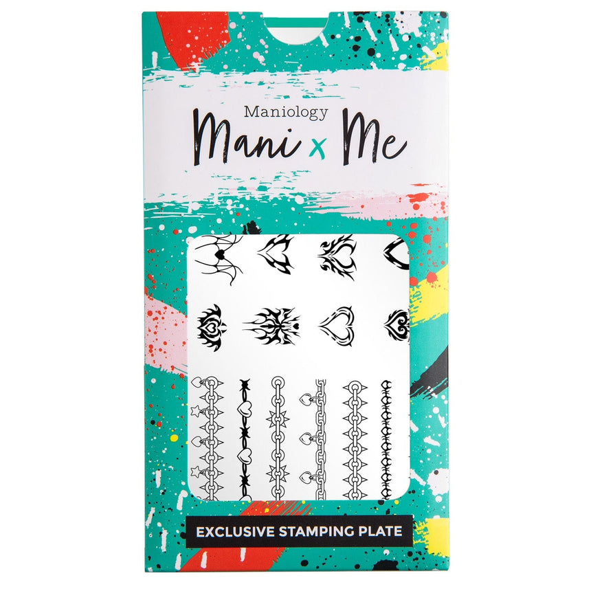 Hearts & Chains: Links of Love (MXM098) - Nail Stamping Plate
