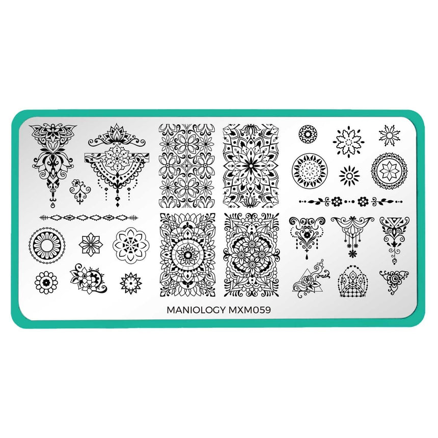 Mandala: Centered Calm (MXM059) - Nail Stamping Plate