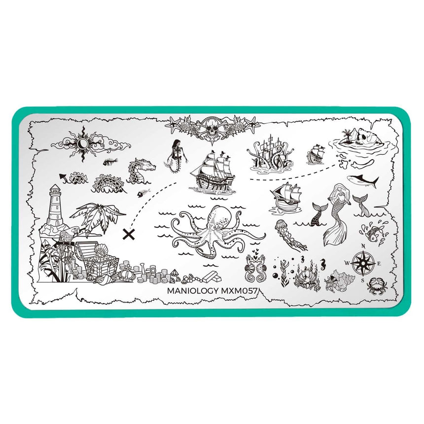 High Seas: Lost Treasure (MXM057) - Nail Stamping Plate