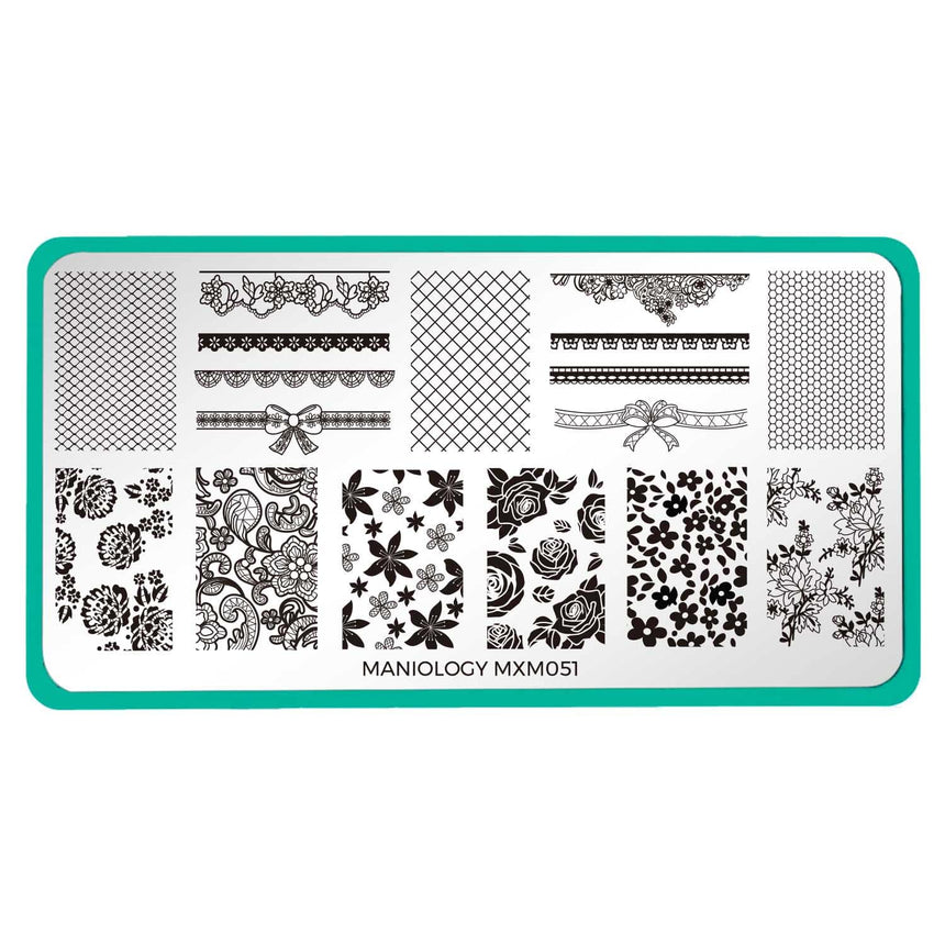 Sweet and Sultry: Sugar Laced (MXM051) - Nail Stamping Plate