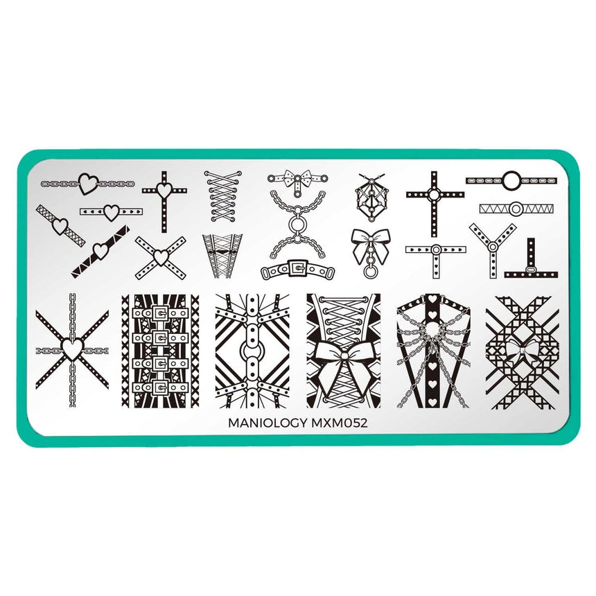 Sweet and Sultry: Buckle Up (MXM052) - Nail Stamping Plate