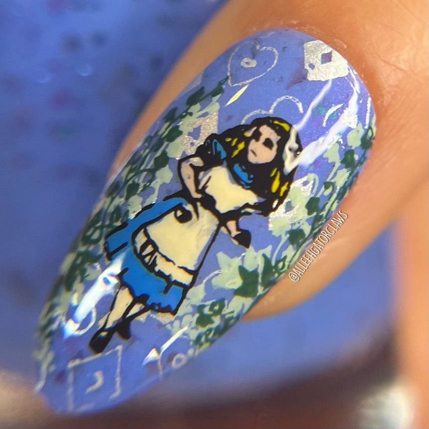 Through the Looking Glass: Mad for Tea (MXM099) - Nail Stamping Plate