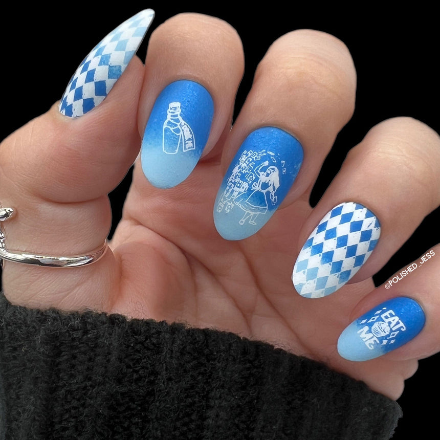 Through the Looking Glass: Mad for Tea (MXM099) - Nail Stamping Plate