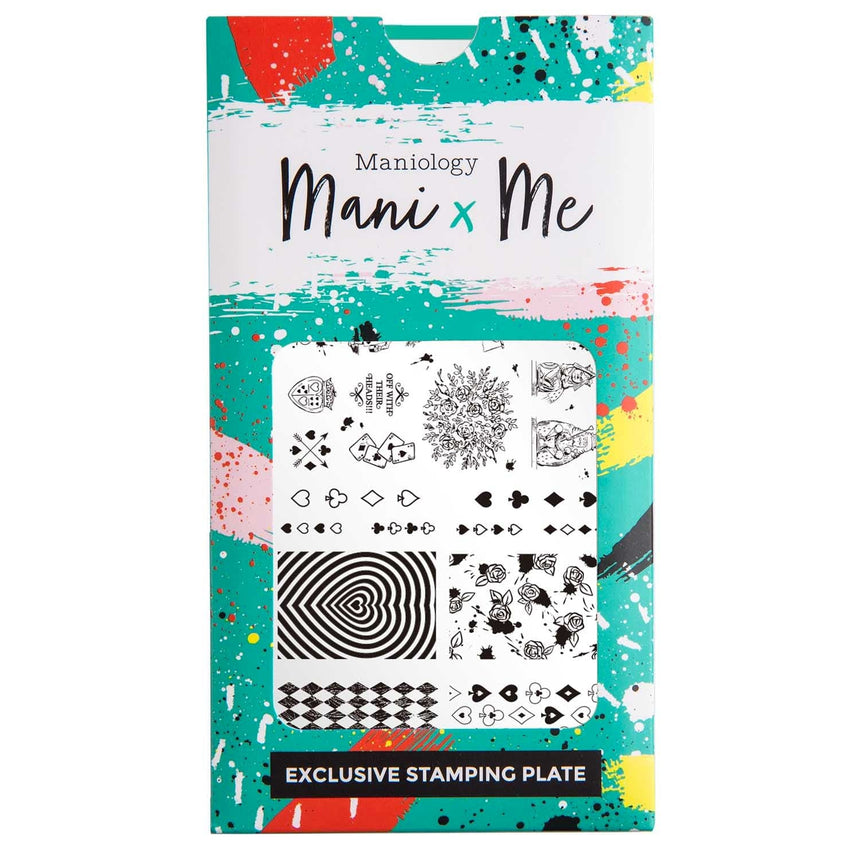 Through the Looking Glass: Hearts & Havoc (MXM100) - Nail Stamping Plate