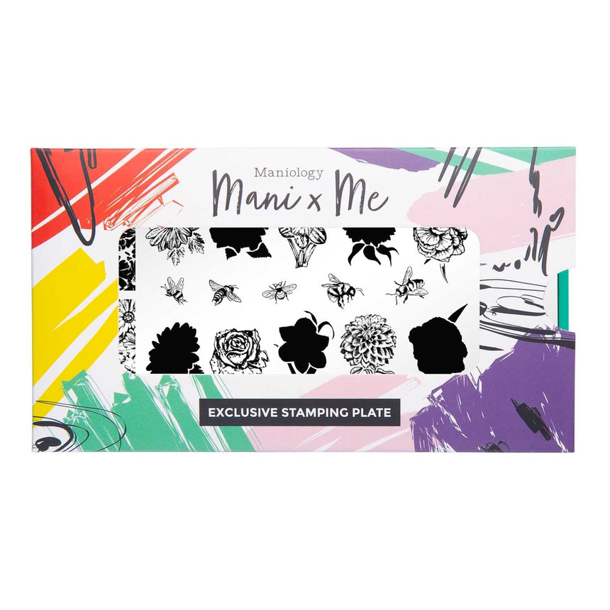 Bees & Blooms: In Full Bloom (MXM104) - Nail Stamping Plate