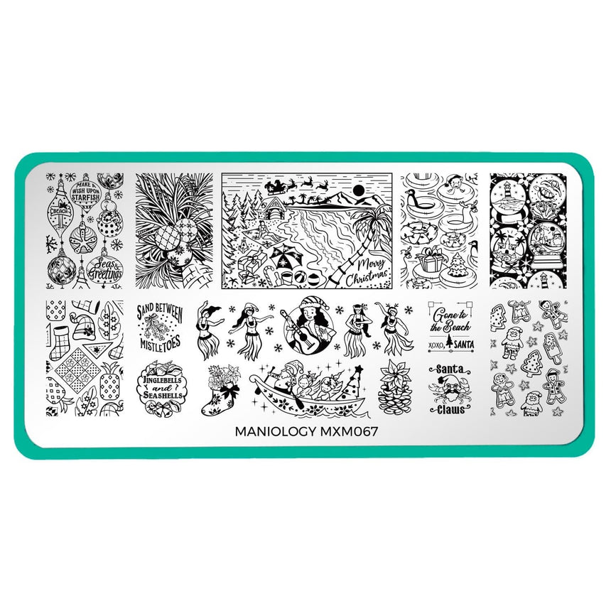 Tropical Holiday: Hula Days (MXM067) - Nail Stamping Plate