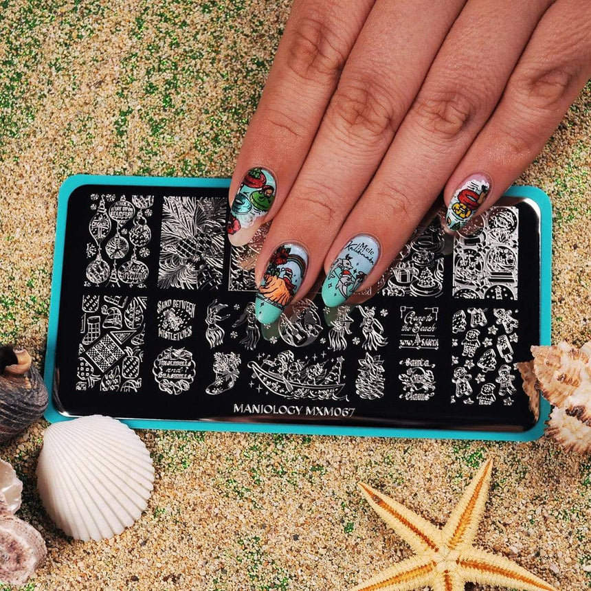 Tropical Holiday: Hula Days (MXM067) - Nail Stamping Plate