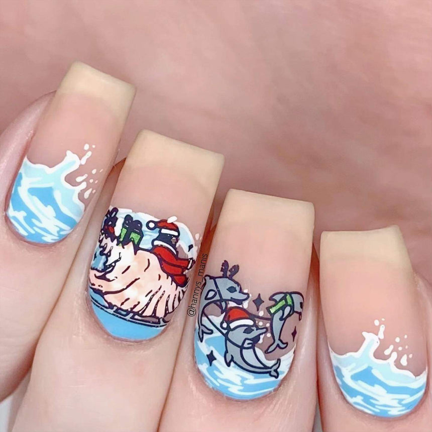 Tropical Holiday: Hula Days (MXM067) - Nail Stamping Plate