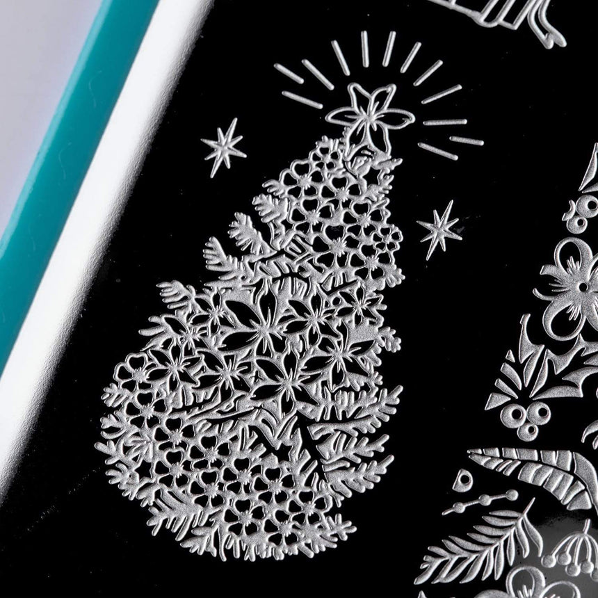 Tropical Holiday: Deck the Palms (MXM068) - Nail Stamping Plate