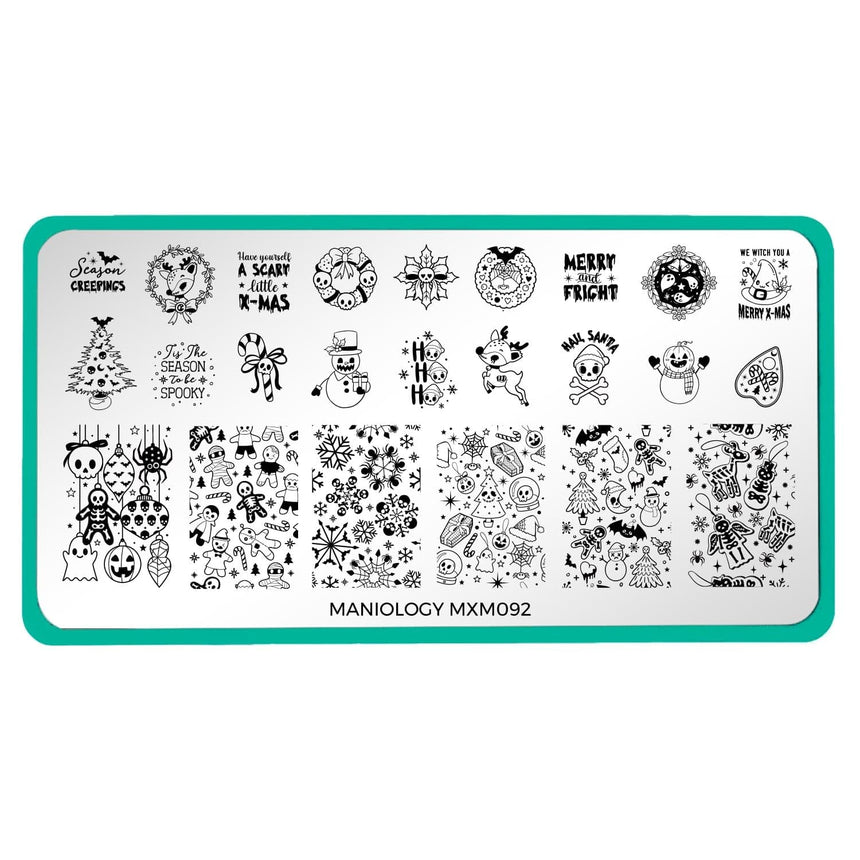 Merry & Fright: Boo to the World (MXM092) - Nail Stamping Plate