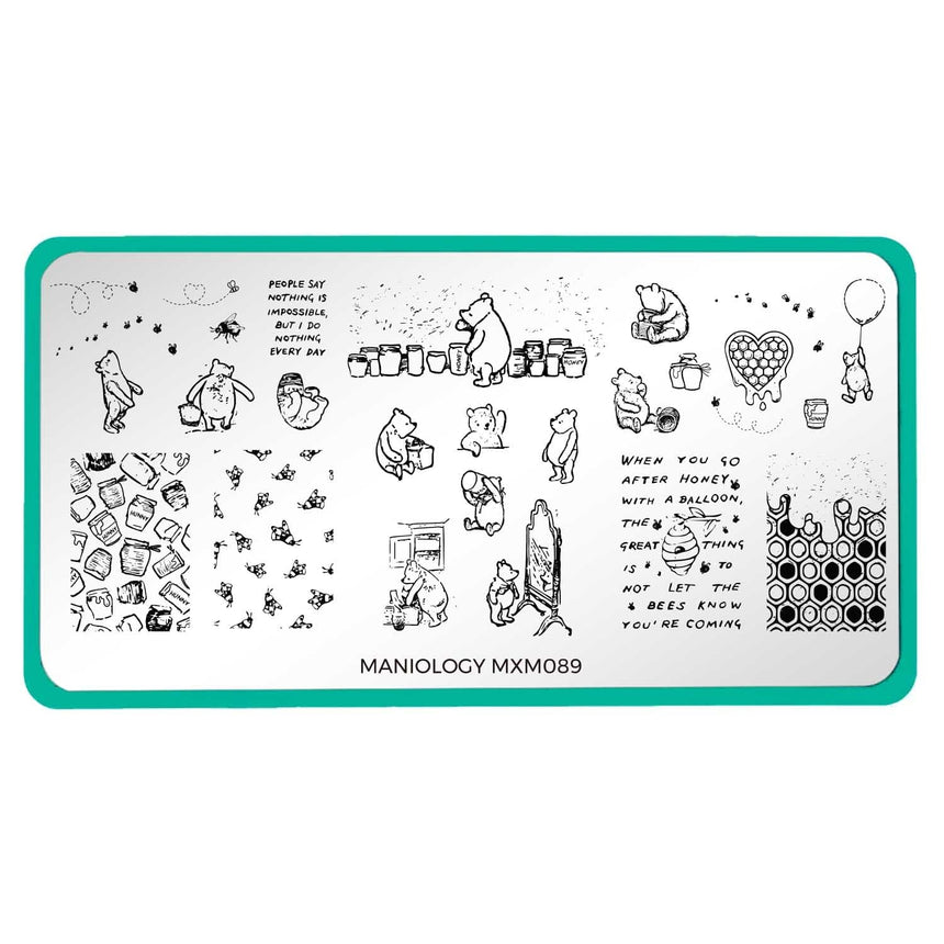 Hundred Acre Wood: Hunny Trails (MXM089) - Nail Stamping Plate