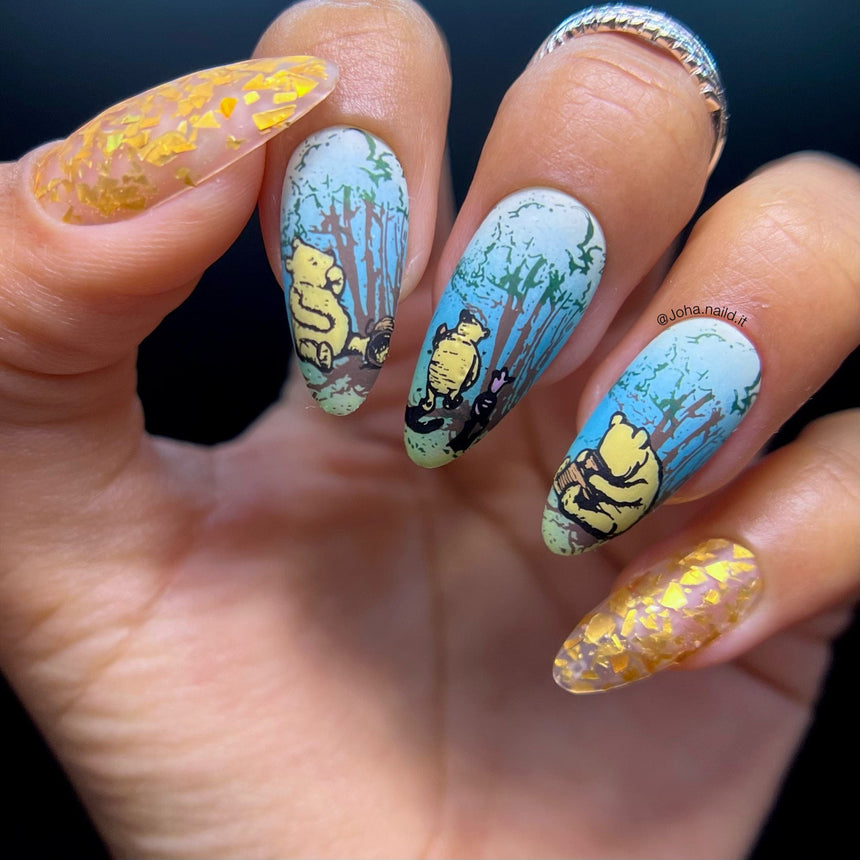 Hundred Acre Wood: Tales from the Wood (MXM090) - Nail Stamping Plate