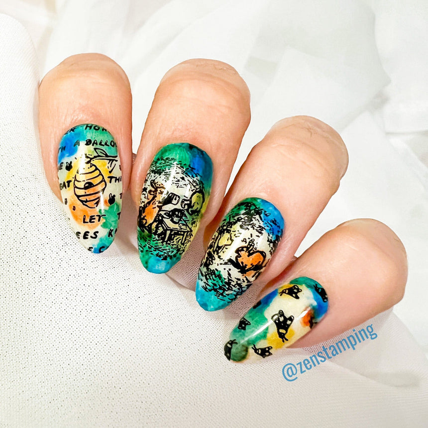 Hundred Acre Wood: Tales from the Wood (MXM090) - Nail Stamping Plate