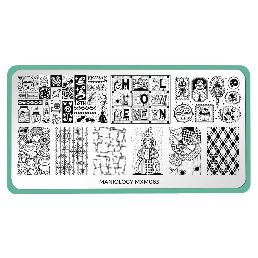 Pins & Needles: Bewitched Quilt (MXM063) - Nail Stamping Plate