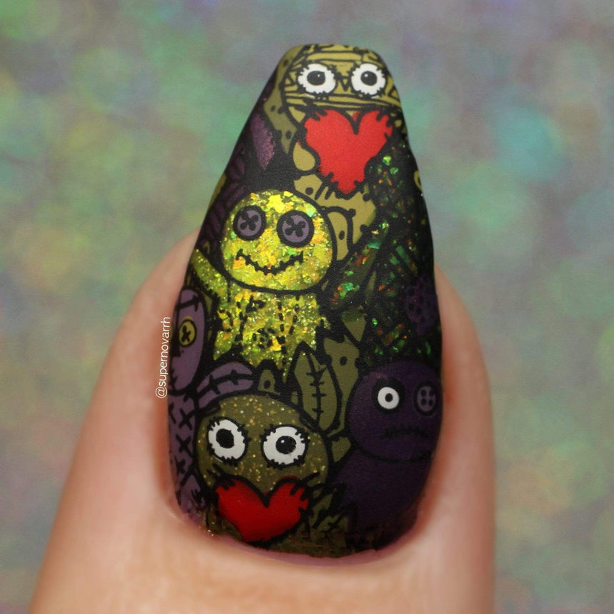 Pins & Needles: Bewitched Quilt (MXM063) - Nail Stamping Plate