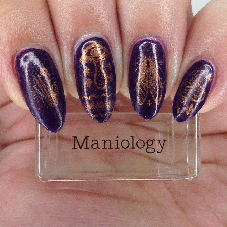 Pins & Needles: Pins & Hexes (MXM064) - Nail Stamping Plate