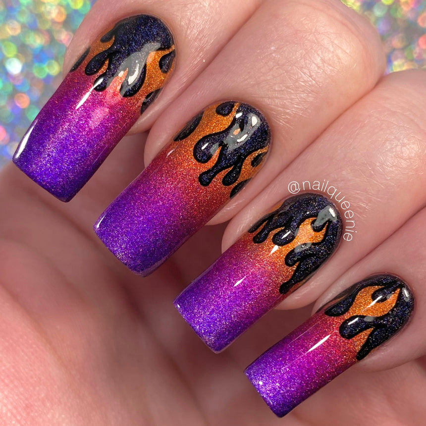Electro-Cute: Fright Lights (MXM087) - Nail Stamping Plate