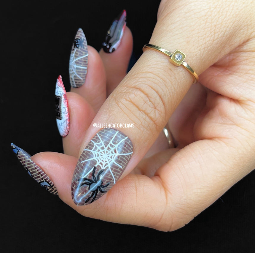 Electro-Cute: Fright Lights (MXM087) - Nail Stamping Plate