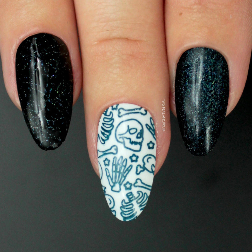 Electro-Cute: Fright Lights (MXM087) - Nail Stamping Plate