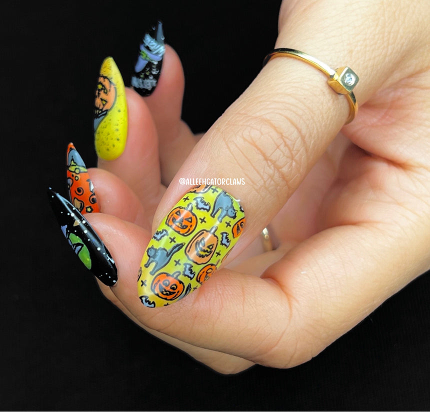 Electro-Cute: Wicked Glow (MXM088) - Nail Stamping Plate