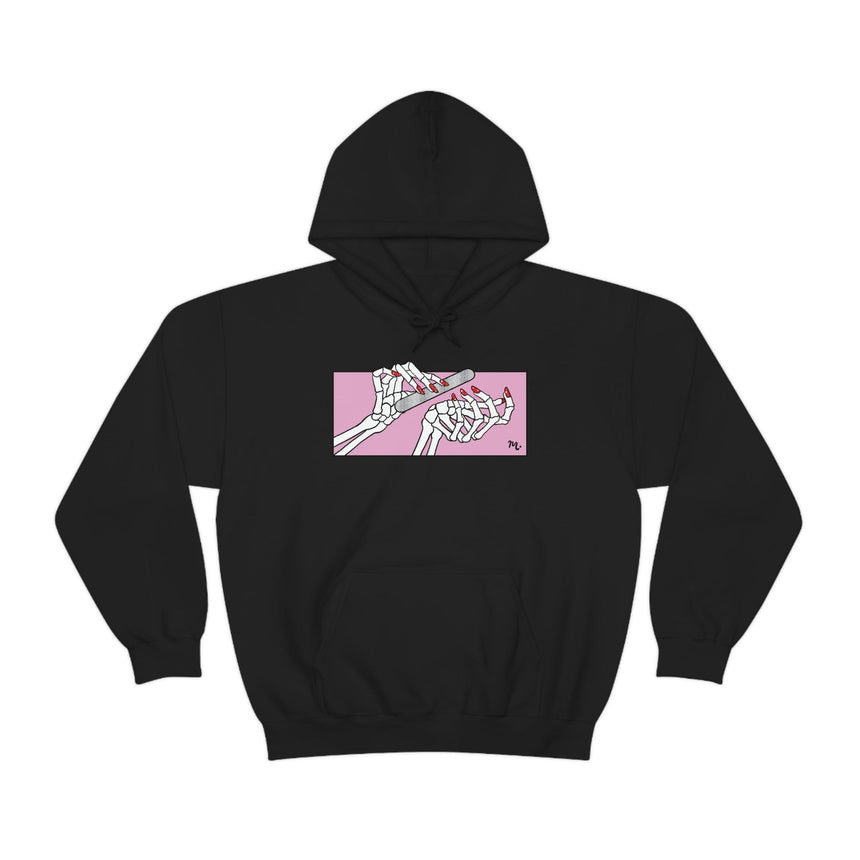 Dead But Nailed It - Heavy Blend Hoodie Sweatshirt