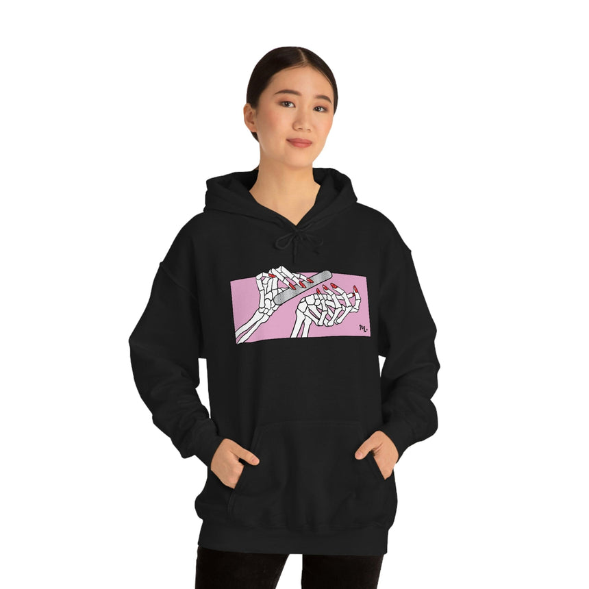 Dead But Nailed It - Heavy Blend Hoodie Sweatshirt