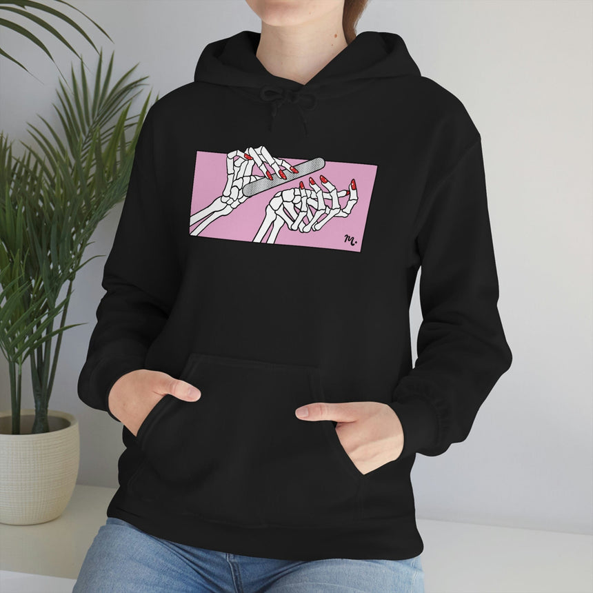 Dead But Nailed It - Heavy Blend Hoodie Sweatshirt