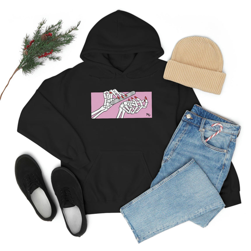 Dead But Nailed It - Heavy Blend Hoodie Sweatshirt