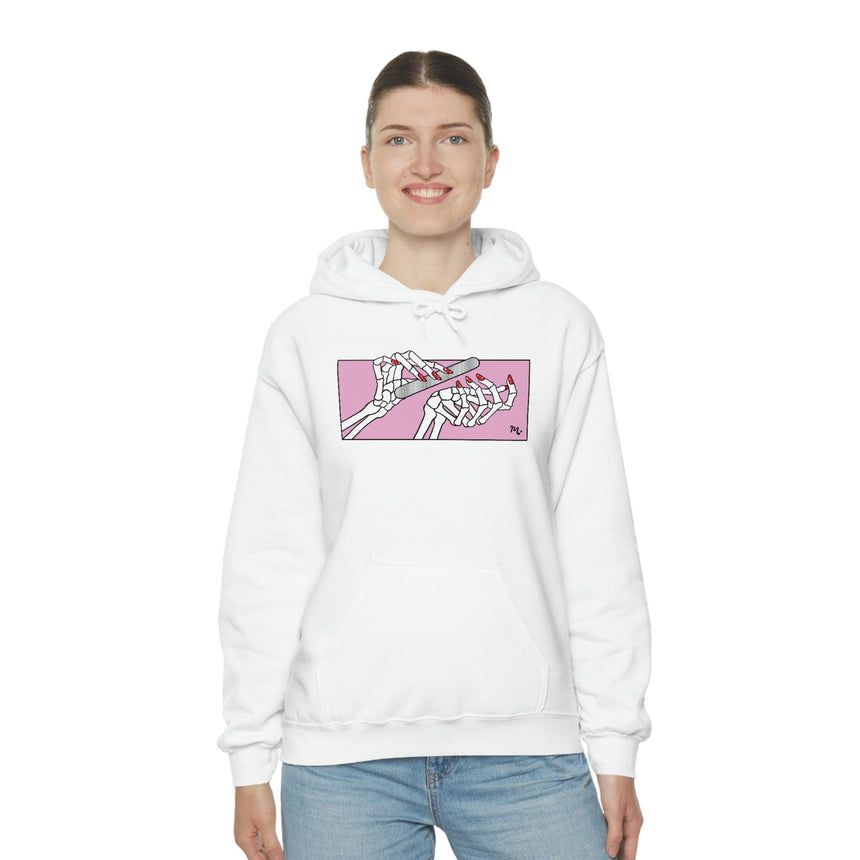 Dead But Nailed It - Heavy Blend Hoodie Sweatshirt