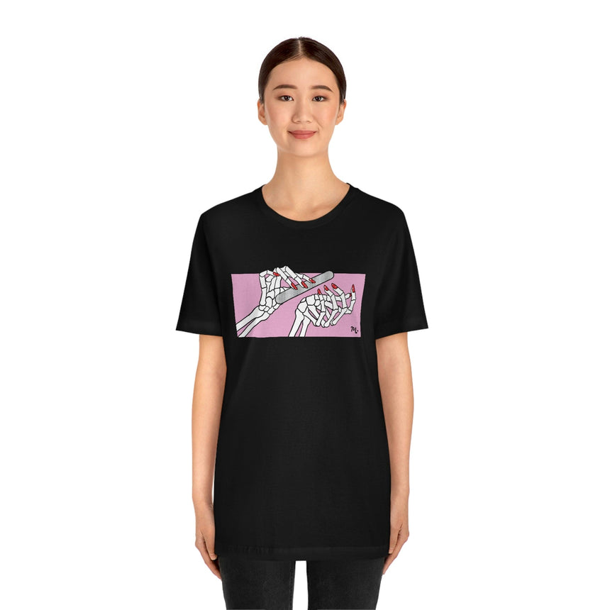 Dead But Nailed It - Short Sleeve T-shirt