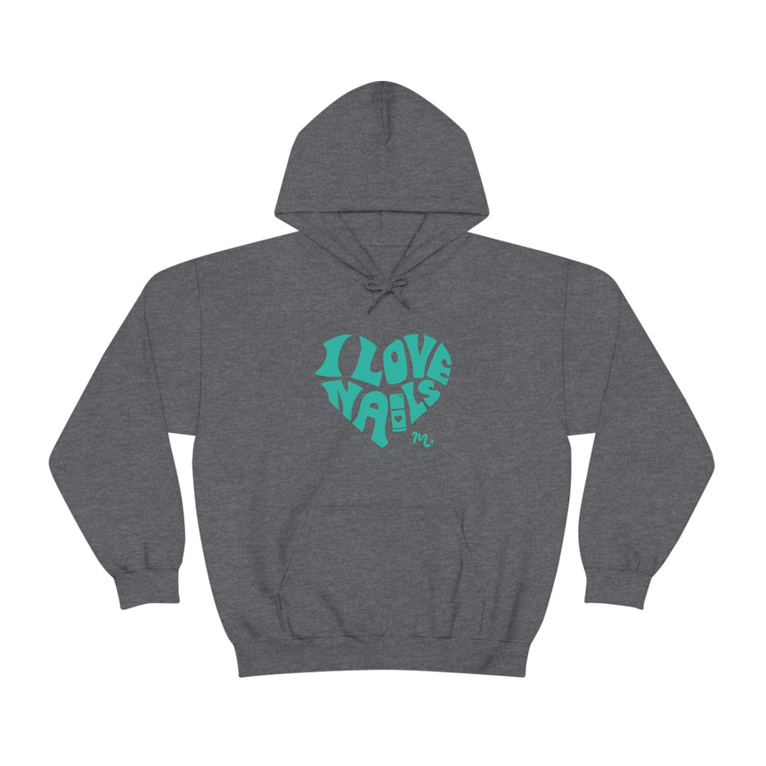 I Love Nails - Heavy Blend Hoodie Sweatshirt