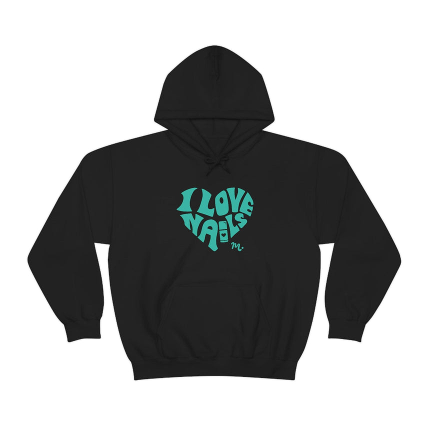 I Love Nails - Heavy Blend Hoodie Sweatshirt