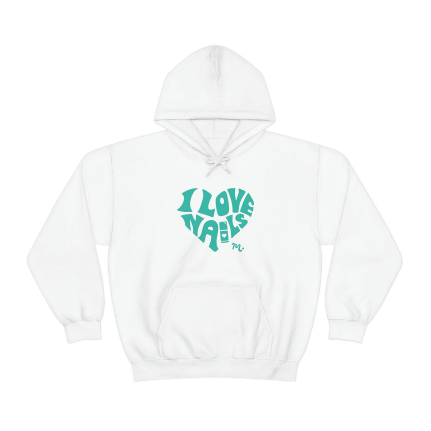I Love Nails - Heavy Blend Hoodie Sweatshirt