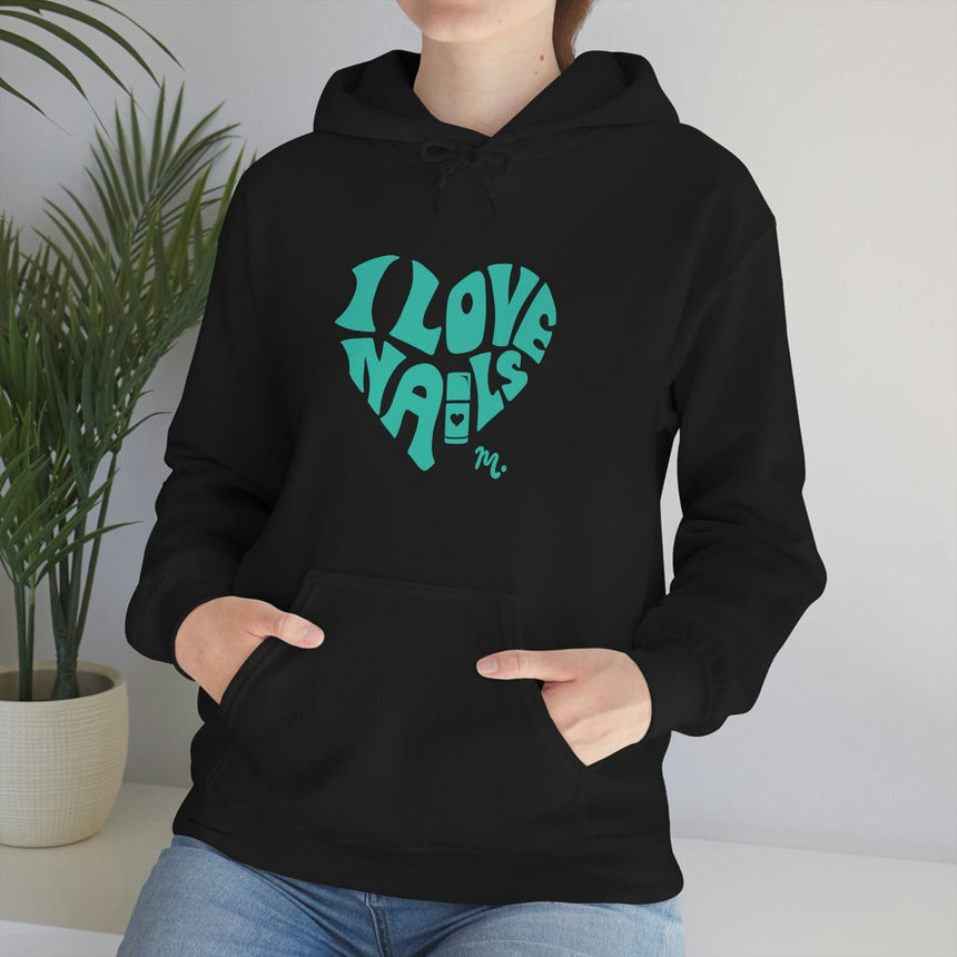 I Love Nails - Heavy Blend Hoodie Sweatshirt