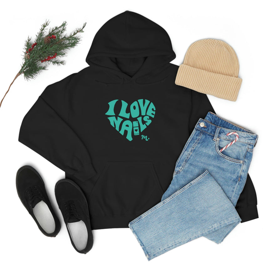 I Love Nails - Heavy Blend Hoodie Sweatshirt