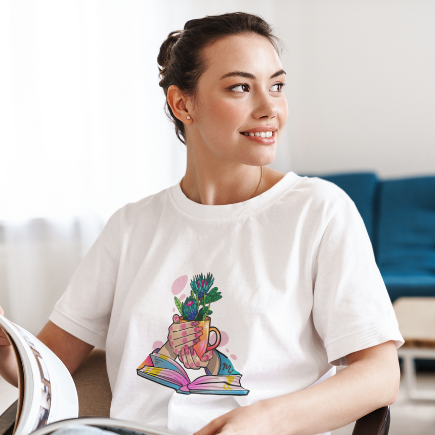 Plants, Books and Nails - Short Sleeve T-shirt