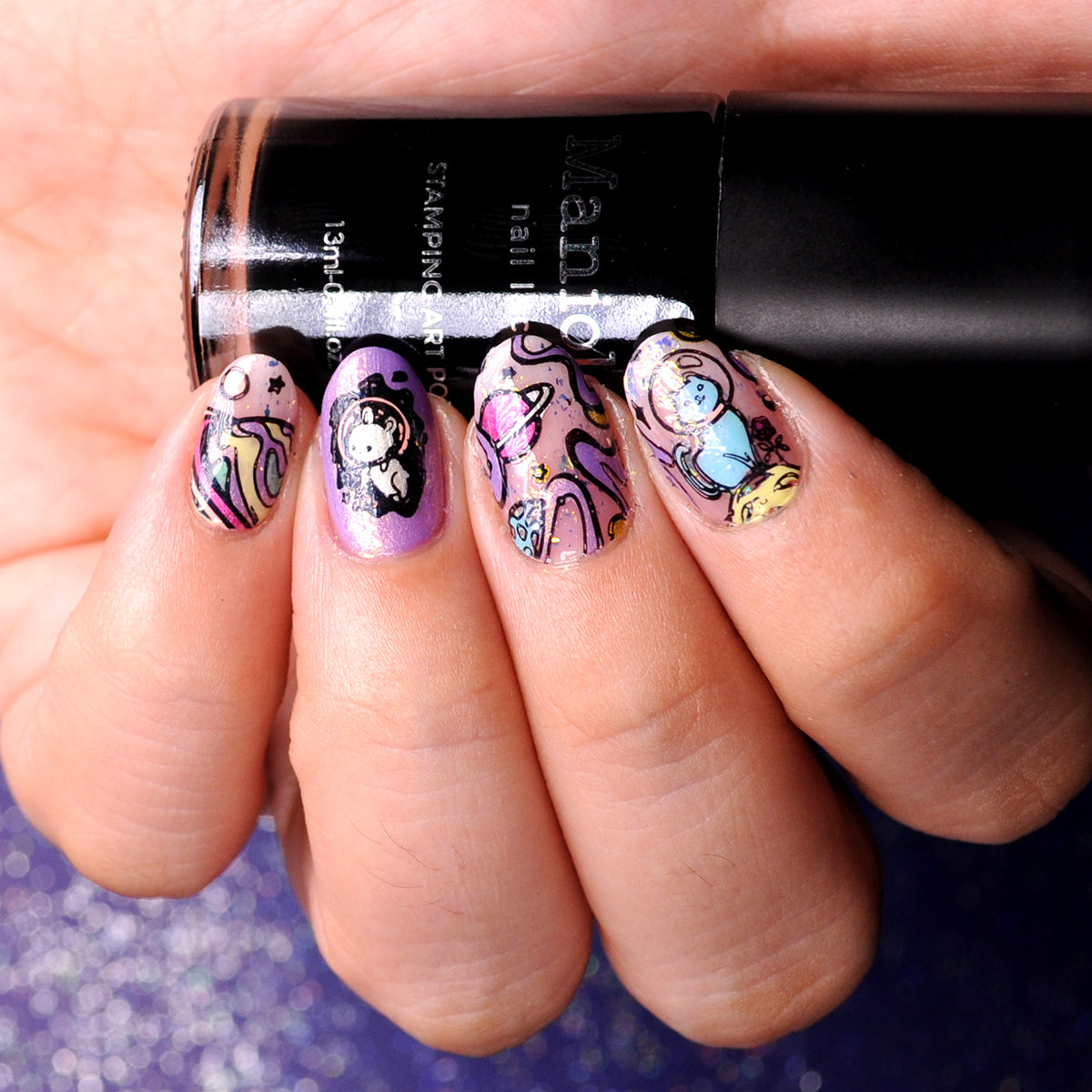 Kitty Sector 9 Manicure Tutorial