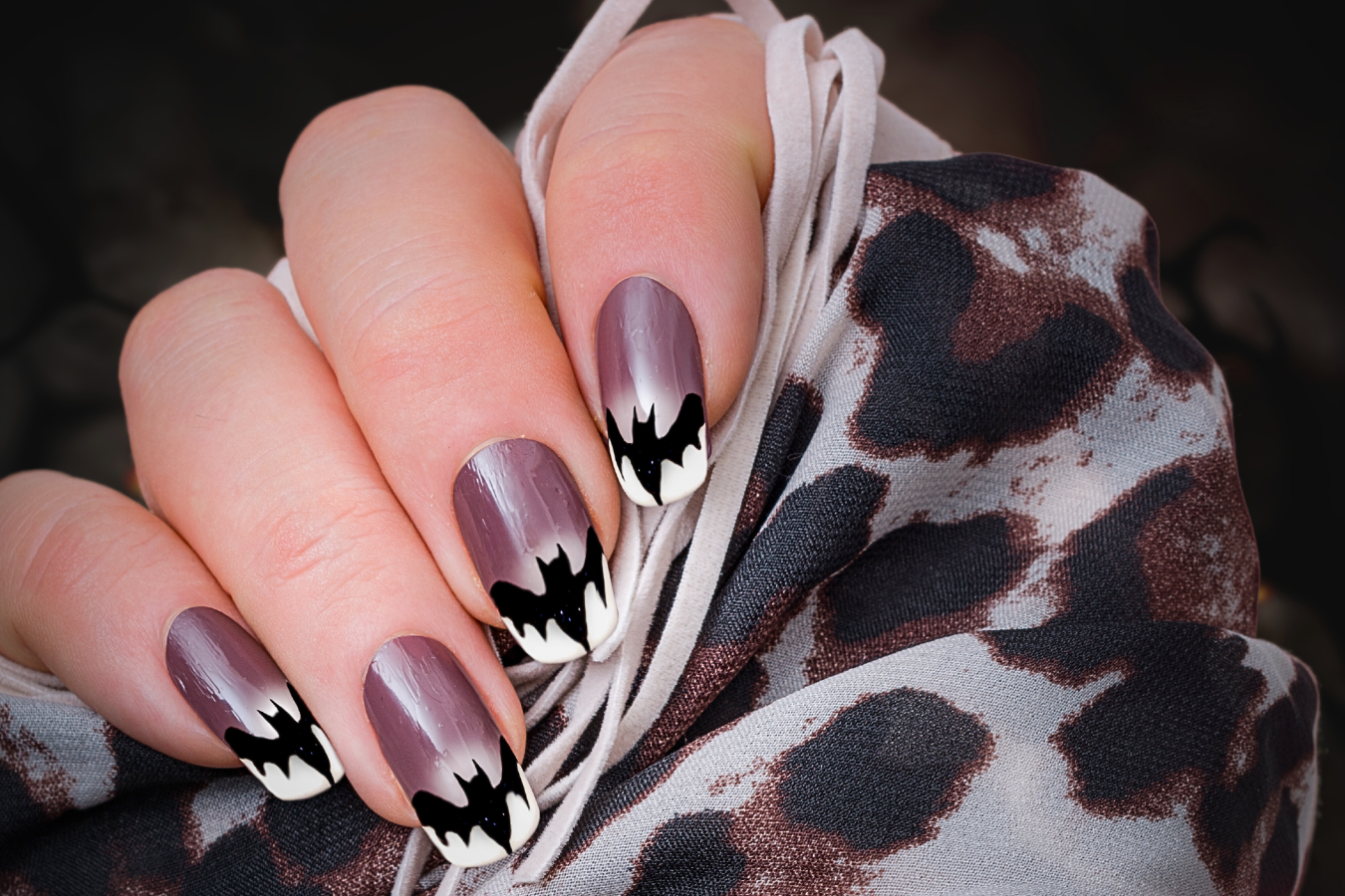 Halloween French Tip Nails