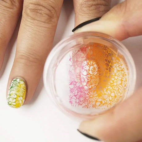 How do I get my nail stamper to work using Paper Trick