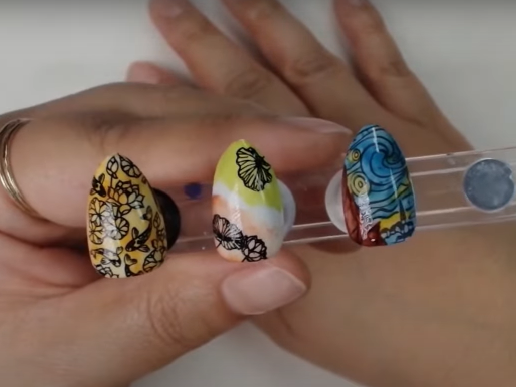 🌈🎨 How to Create Watercolor Nail Art with Rubbing Alcohol and Sharpie Markers 💅
