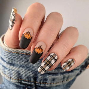 Fall Plaid Nails