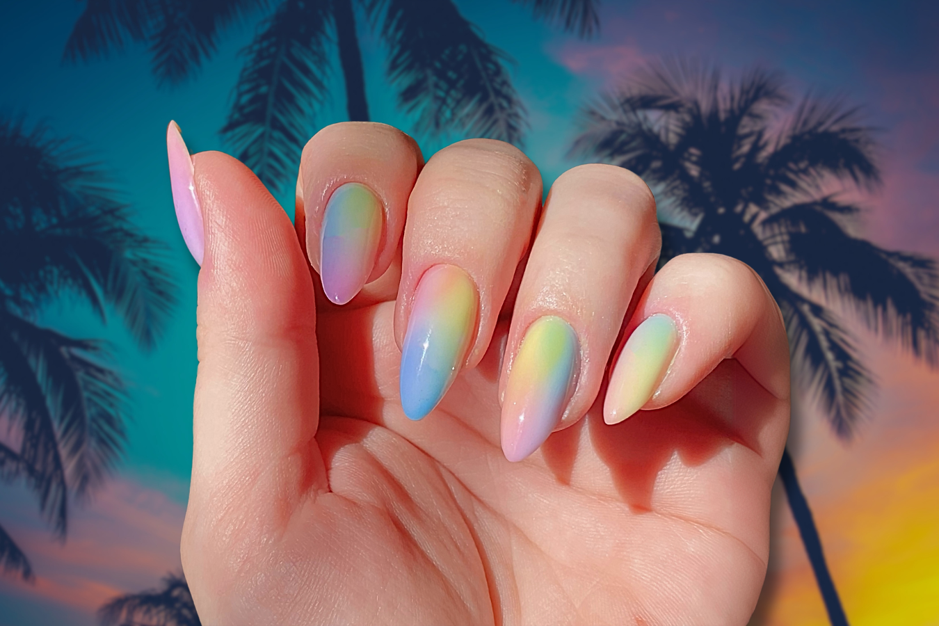 Summer Gradient Nails
