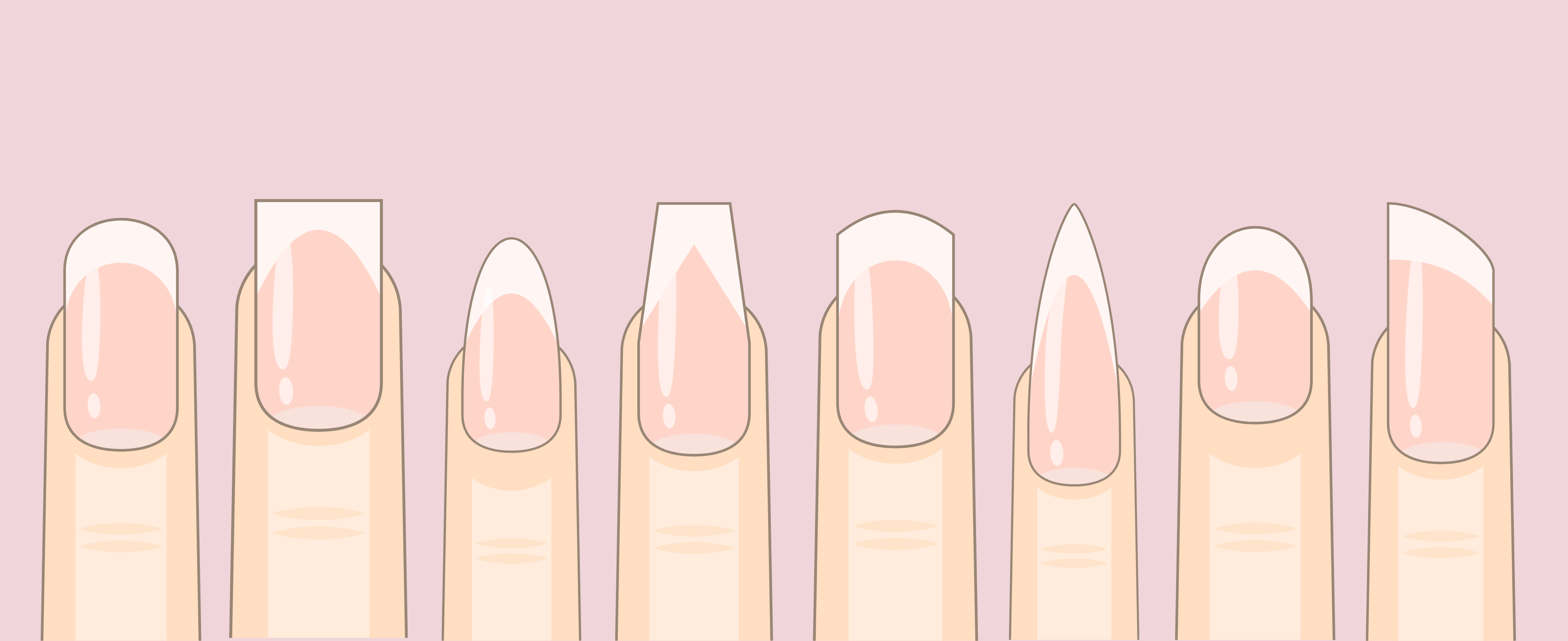 What nail shape is mostly a rectangular figure with rounded corners? - Quora