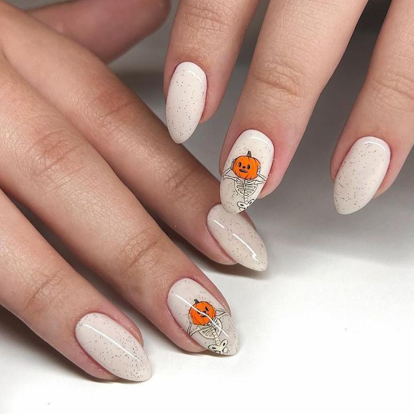 Pumpkin Nails