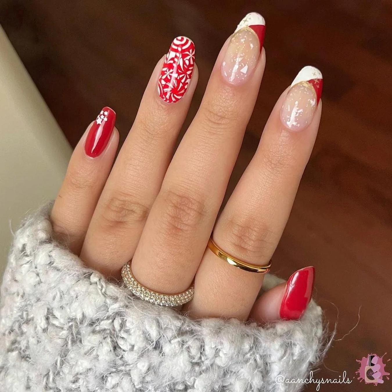 Red Christmas Nails